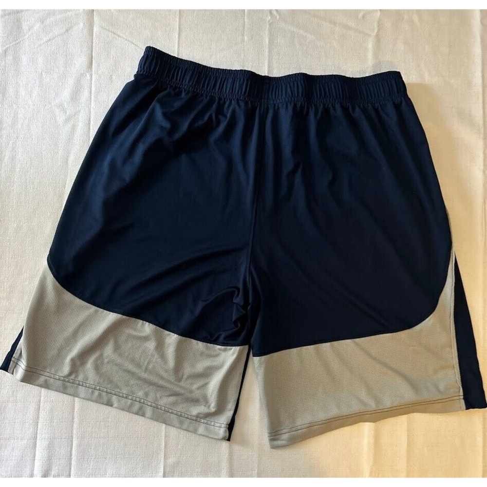 Under Armour Shorts Men's Sz XL Blue & Gray Logo - Picture 2 of 4